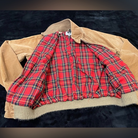 🍂80’s Vintage Derby Of San Francisco Corduroy/Plaid Jacket - Picture 3 of 3